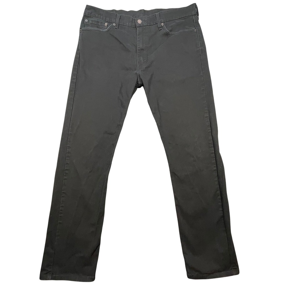 Levi's Black 513 Slim Straight Stretch Pants Mens 36x32